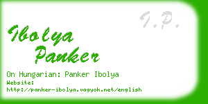 ibolya panker business card